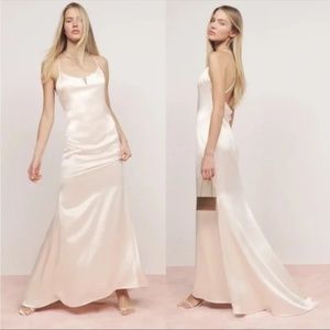 NWT Reformation Oriana silk wedding dress size 4